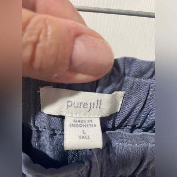 J Jill Purejill pants women’s size LT, NWT,provincial blue, 100% Tencell Lyocell - Picture 6 of 9